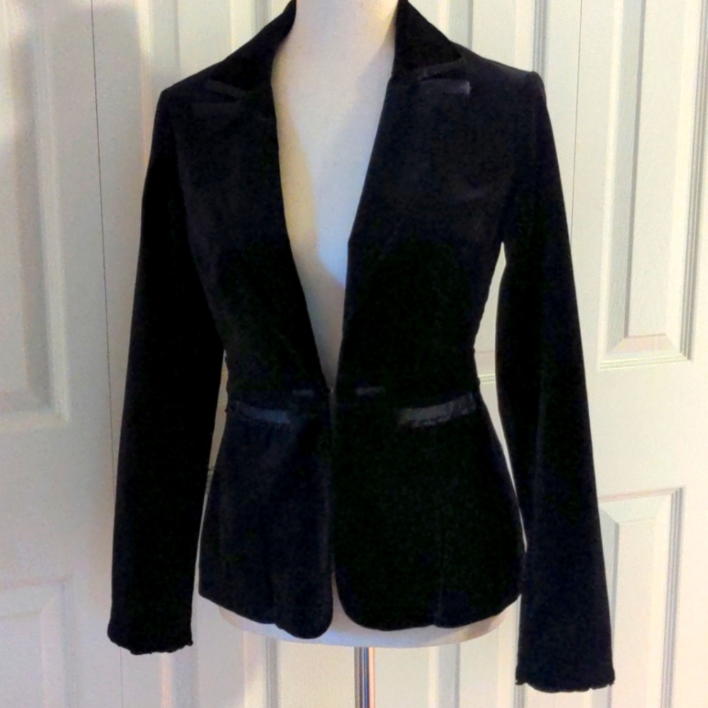 White House Black Market Velvet Blazer